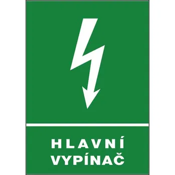 Tabulka bezpečnostní - Hlavní vypínač 12404