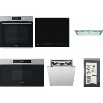 Set domácích spotřebičů WHIRLPOOL OMK58CU1SX + WHIRLPOOL WL S7260 NE + WHIRLPOOL AKR 650/1 IX + WHIRLPOOL MBNA910X + WHIRLPOOL WIO 3O540 PELG + WHIRLPOOL ART 66112