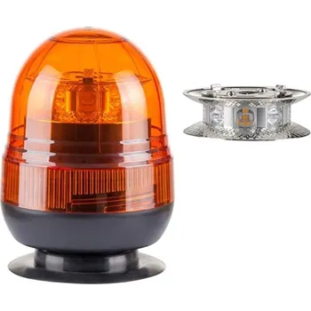 Maják Maják oranžový CREE LED 12-24V magnetický/3-úchyty "KOGUT" ECE R65 výška majáku 175mm