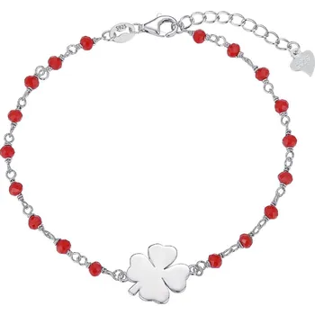 Náramek NUBIS® Stříbrný náramek čtyřlístek - NB-1175