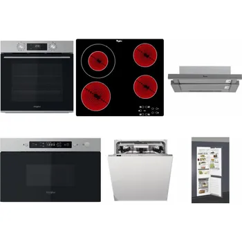 Set domácích spotřebičů WHIRLPOOL OMK58CU1SX + WHIRLPOOL AKT 8130/NE + WHIRLPOOL AKR 749/1 IX + WHIRLPOOL MBNA910X + WHIRLPOOL WIO 3T133 PLE + WHIRLPOOL ART 66112