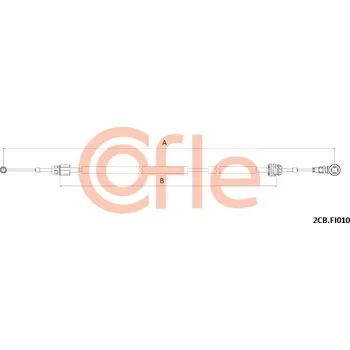 COFLE Tažné lanko, ruční převodovka 922CBFI010