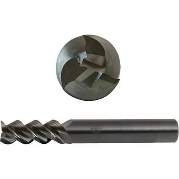 Příslušenství k frézce NÁSTROJE CZ Fréza 3,5-50/11mm, 3břity, stopka 4mm čelní válcová, břit přes střed, na neželezné kovy - CZTK-6332-035-GS-AL-HA