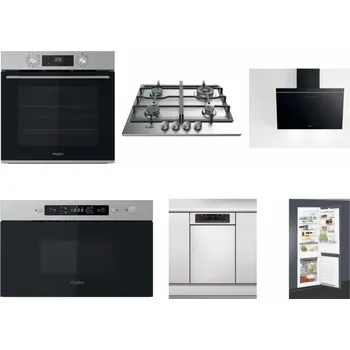 Set domácích spotřebičů WHIRLPOOL OMK58CU1SX + WHIRLPOOL TKRL 661 IX EU + WHIRLPOOL AKR 62F LT K + WHIRLPOOL MBNA910X + WHIRLPOOL WSBO 3O34 PF X + WHIRLPOOL ART 65031