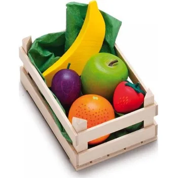 Dřevěná hračka Erzi - Německo Set potravin malý ovoce