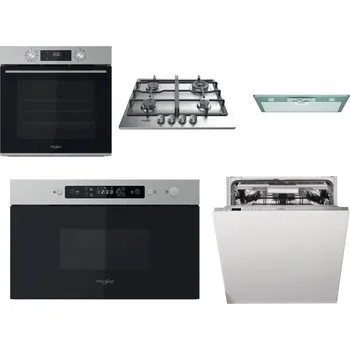 Set domácích spotřebičů WHIRLPOOL OMK58CU1SX + WHIRLPOOL TKRL 661 IX EU + WHIRLPOOL AKR 650/1 IX + WHIRLPOOL MBNA910X + WHIRLPOOL WIO 3T133 PLE