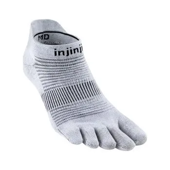 Pánské ponožky Injinji Run Lightweight No-Show GRAY šedá L
