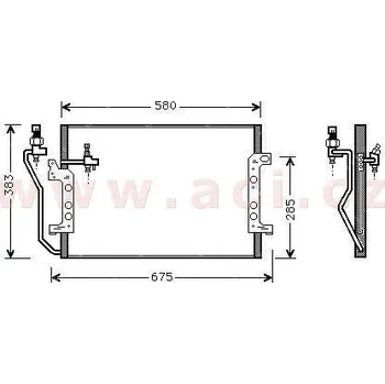 Sušič klimatizace chladič klimatizace bez sušičky A140-AUT190 [540*383*16]