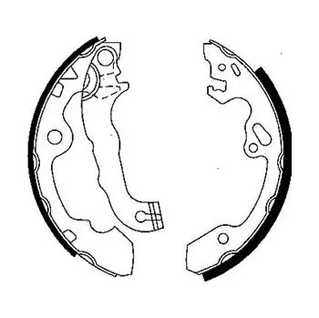 Brzdová čelist DELPHI Sada brzdových čelistí LS1850