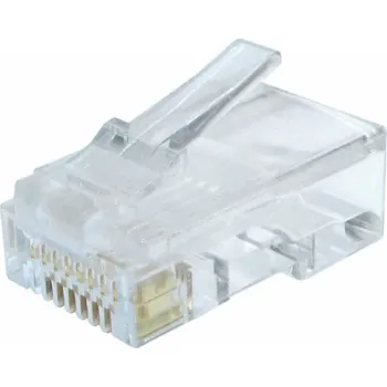 Síťový kabel GEMBIRD LC-8P8C-002/10 LAN modular plug 8P8C for solid CAT6 LAN cable 30U 10pcs