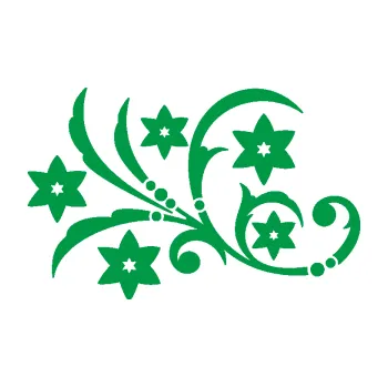 Samolepící dekorace Květina dekor 041 levá (12 - zelená) SAMOLEPKA NA AUTO, NÁLEPKA, FÓLIE, POLEP, TUNING, VLASTNÍ TEXT, TISK, AUTOSAMOLEPKY.cz, POLEPY, OBRÁZEK, LOGO, 3D STICKERS