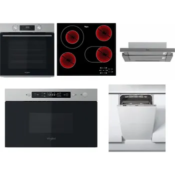 Set domácích spotřebičů WHIRLPOOL OMK58CU1SX + WHIRLPOOL AKT 8190/BA + WHIRLPOOL AKR 749/1 IX + WHIRLPOOL MBNA910X + WHIRLPOOL WSIC 3M27 C
