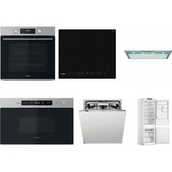 Set domácích spotřebičů WHIRLPOOL OMK58CU1SX + WHIRLPOOL WL S7260 NE + WHIRLPOOL AKR 650/1 IX + WHIRLPOOL MBNA910X + WHIRLPOOL WIO 3O540 PELG + WHIRLPOOL WHC18 T311