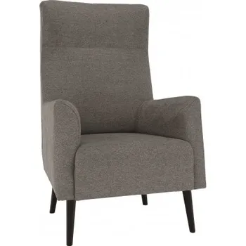 Křeslo Křeslo ušák SAMY - šedá/černá