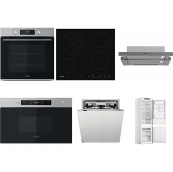 Set domácích spotřebičů WHIRLPOOL OMK58CU1SX + WHIRLPOOL AKT 8900 BA + WHIRLPOOL AKR 749/1 IX + WHIRLPOOL MBNA910X + WHIRLPOOL WIO 3T133 PLE + WHIRLPOOL WHC18 T311
