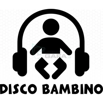 Samolepicí dekorace na vozidlo Nálepka - Disco bambino - NALEPKA77c