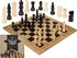 Šachy Dřevěné šachy 28,5 x 28,5 cm