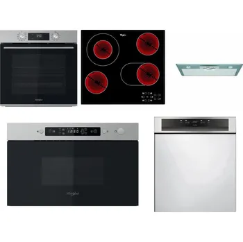 Set domácích spotřebičů WHIRLPOOL OMK58CU1SX + WHIRLPOOL AKT 8190/BA + WHIRLPOOL AKR 650/1 IX + WHIRLPOOL MBNA910X + WHIRLPOOL WBC 3C34 PF X
