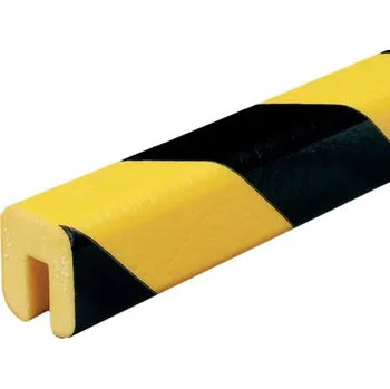 Stavební profil Varovný a ochranný profil 10, černá / žlutá, 2,6 cm × 3 cm × 500 cm