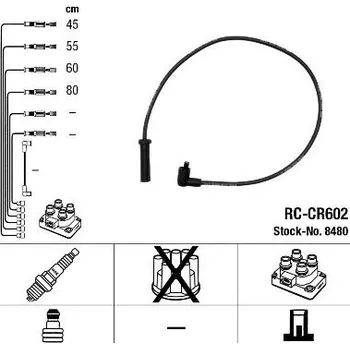 Zapalovací kabel NGK Sada kabelů pro zapalování RCCR602
