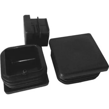 Plotový sloupek WT WINTECH Zátka do jeklu čtvercová 10x10mm, černá - VX-PHAAA10010C-P1