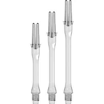 Příslušenství pro šipky Násadky na šipky L-Style Locked Slim, průhledné, 44mm