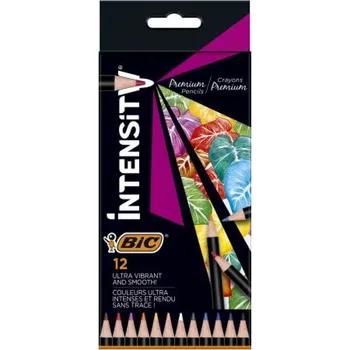 Kresba Bic Inensity Premium tužkové pastelky 12 BIC barev