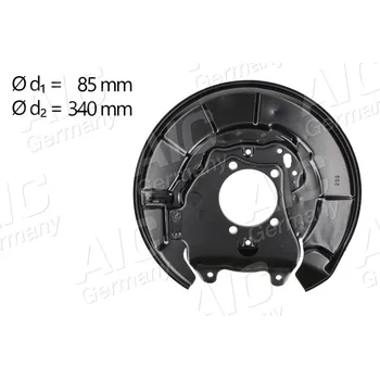 Brzdový kotouč Ochranný plech proti rozstřikování, brzdový kotouč A.I.C. 58274
