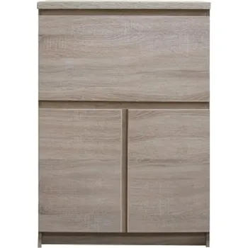 Obývací stěna Tempo Kondela Skříňka s barem, třídveřová, dub sonoma, PANAMA Typ 12