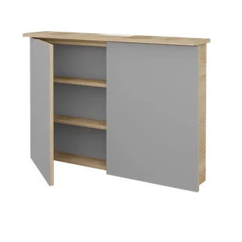 Koupelnový nábytek Dřevojas Dvoudveřová galerka SANI GA2O 100 - D15 Nebraska