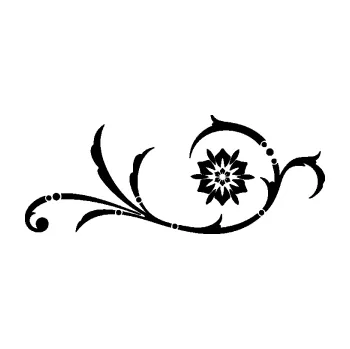 Samolepící dekorace SAMOLEPKA Květina dekor 040 pravá (01 - černá) NA AUTO, NÁLEPKA, FÓLIE, POLEP, TUNING, VLASTNÍ TEXT, TISK, AUTOSAMOLEPKY.cz, POLEPY, OBRÁZEK, LOGO, SAMOLEPKY