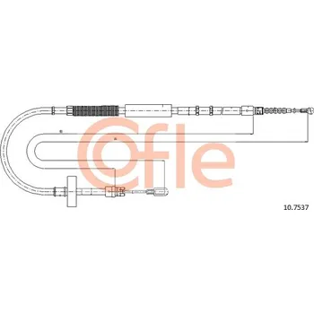 Lanko parkovací brzdy COFLE Tažné lanko, parkovací brzda 92107537