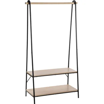 5five Simply Smart Stojan na ramínka s oblečením, volně stojící regál se dvěma policemi, GARMENT RACK JANO