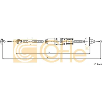 Spojkové lanko COFLE Tažné lanko, ovládání spojky 103443