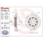 BREMBO Brzdový kotouč 09B08513