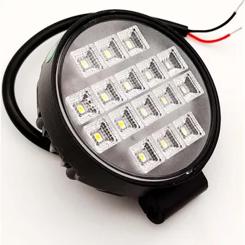 Přídavný světlomet LED pracovní světlomet 16LED 16W kulatý 12/24V s vypínačem