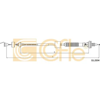 Spojkové lanko COFLE Tažné lanko, ovládání spojky 112154