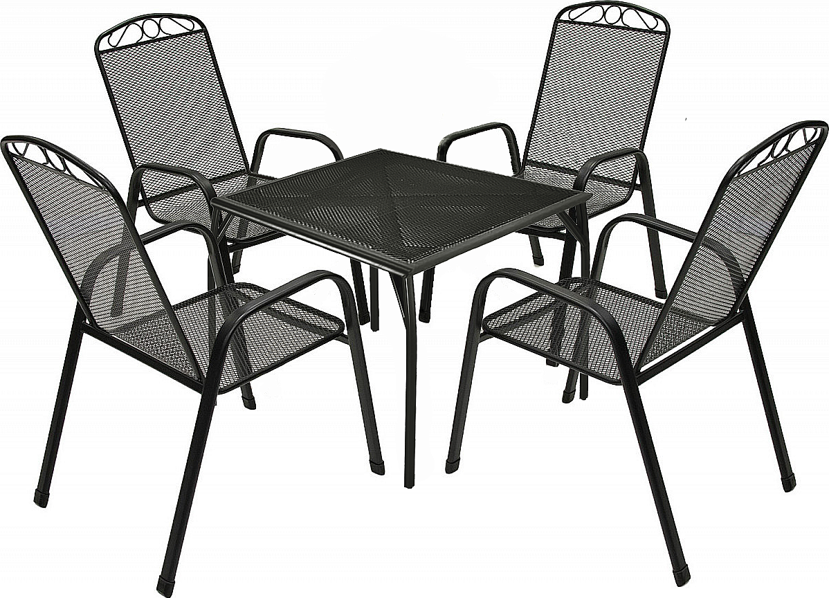 Kovová sestava ALFA 1+4 (70x70 cm)