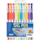 Gelové pero set GLITTER 10 ks GG1068-10