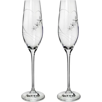 Swarovski Sklenice na sekt srdce 210 ml…