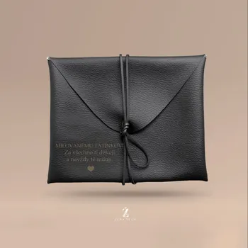 Gravírování Psaníčko s gravírováním VĚNOVÁNÍ, pro tatínka Text: S vlastním gravírováním, Font: Tiskací font, Barva pouzdra: Hnědá