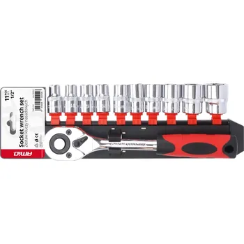 Gola sada Sada nářadí 11ks ráčna 1/4" 4-13mm CR-V AMIO