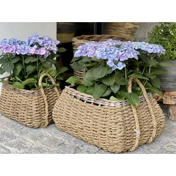 Nákupní košík Koš z juty na terasy Velikost: výška cca 38 cm, cca 55x70 cm