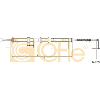 Lanko parkovací brzdy COFLE Tažné lanko, parkovací brzda 120725