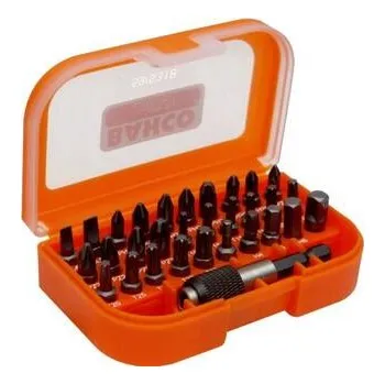 Bit Bahco Sada bitů 1/4" 31-dílná, PL,PH,PZ,TRX,6HR,držák, 105x65x40mm, 244g - BA-59/S31B