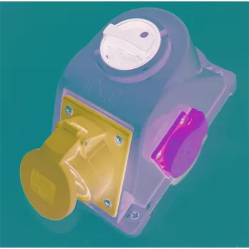 Patice s přepínačem PCE Combo-Pol 0-1 IP44 16 A 5 pólů