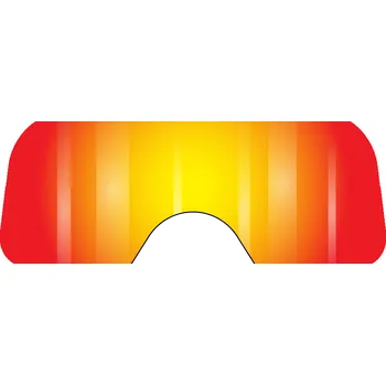 Motocyklové brýle VonZipper Beefy Spare Lexan Lens Clear Chrome Orange