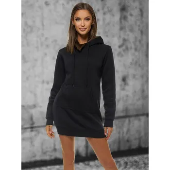 Dámská móda Ozonee Dámská dlouhá mikina Erennus černá S