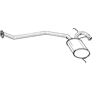 Výfukový systém Střední tlumič výfuku BOSAL 279-241