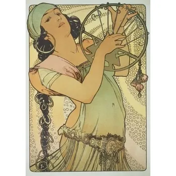 Kalendář Presco Group Pohled Alfons Mucha – Salome, krátký